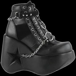 Demonia/Pleaser Shoes Demonia - DYNAMITE 101 BLACK VEGAN LEATHER-VEGAN SUEDE Shoes & Boots