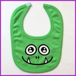 Babysitter's Nightmare - Green Monster Bib