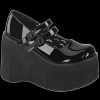 Demonia/Pleaser Shoes Shoes & Boots Demonia - KERA Black Patent MJ Platform Wedge Shoe