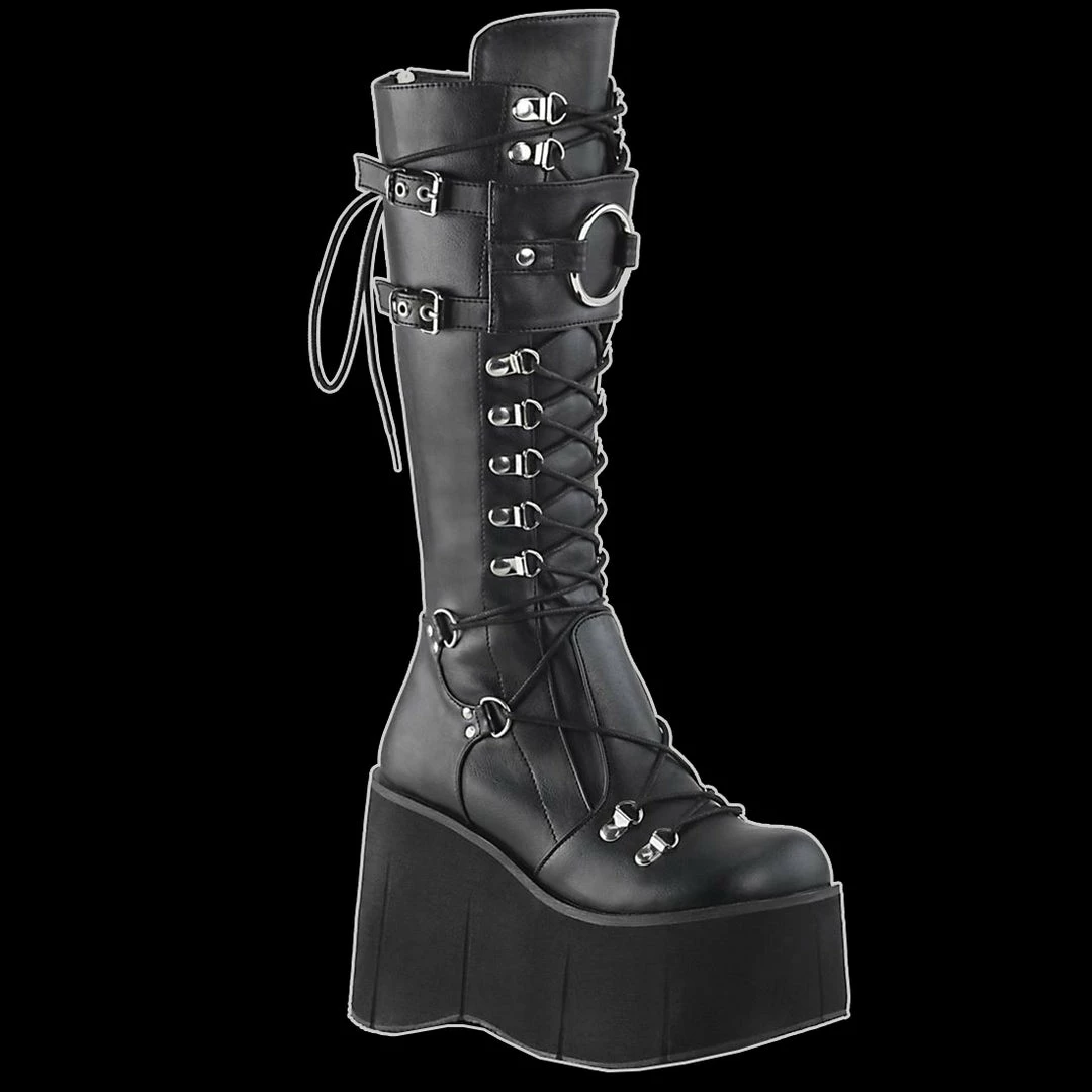 Demonia/Pleaser Shoes Shoes & Boots Demonia - Kera 200 Black Vegan Leather 3 Demonia/Pleaser Shoes Shoes & Boots Demonia - Kera 200 Black Vegan Leather
