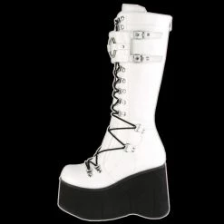 Demonia/Pleaser Shoes Demonia - Kera 200 White Vegan Leather