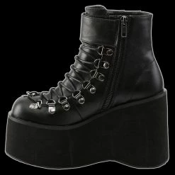 Demonia/Pleaser Shoes Shoes & Boots Demonia - Black 2 Buckle Kera Lace Up