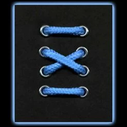 30 Eyelet Light Blue Round Laces (356 Cm / 140 in) Shoe Stuff