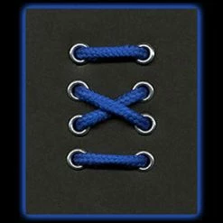 6-7 Eyelet Medium Blue Round Laces (102 Cm / 40 In)