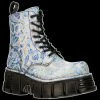 New Rock - Petals Blue Lace Boot