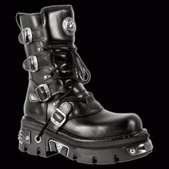 New Rock - Quake 4 Buckle Boot Shoes & Boots
