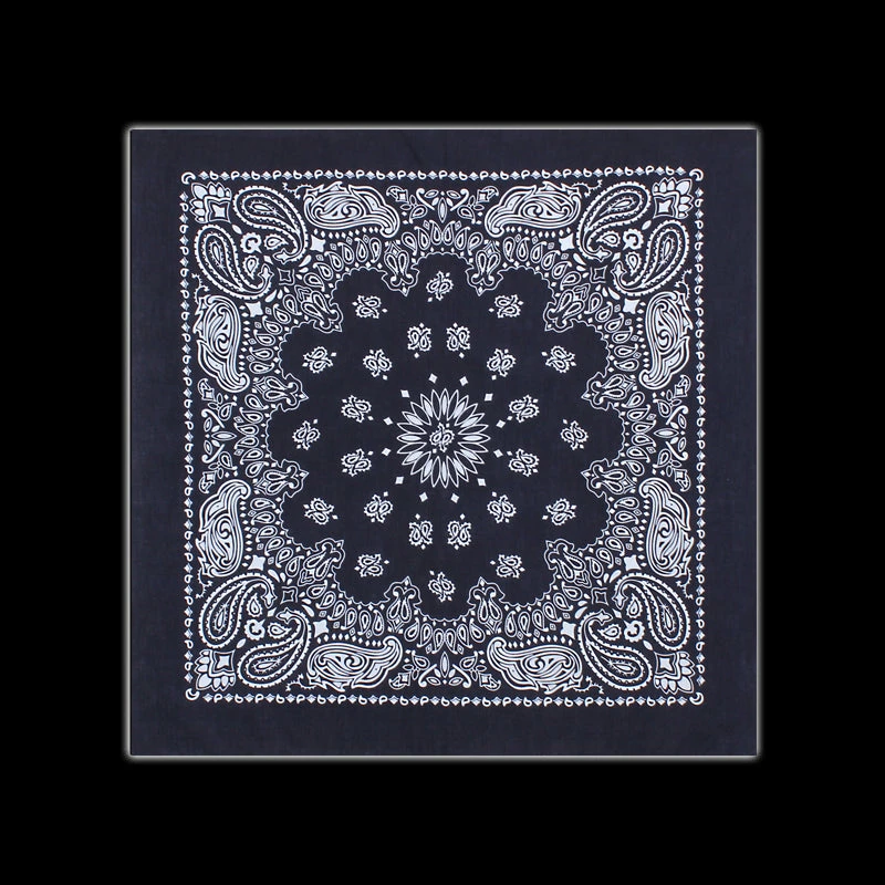 Rothco - Navy & White Paisley Print Bandana 3 Rothco - Navy & White Paisley Print Bandana