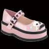 Demonia/Pleaser Shoes Demonia - Pink Slacker MJ Platform Shoe Shoes & Boots