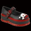 Demonia/Pleaser Shoes Demonia - Red Slacker MJ Platform Shoe
