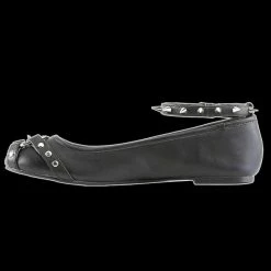 Demonia/Pleaser Shoes Demonia - STAR-23 Studded Straps And Pentagram Flats Shoes & Boots
