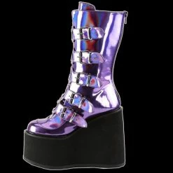 Demonia/Pleaser Shoes Shoes & Boots Demonia - SWING-230 Purple Hologram Vegan Leather