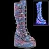 Demonia/Pleaser Shoes Demonia - COSMIC SWING-815 PURPLE-BLUE REFLECTIVE VEGAN LEATHER Shoes & Boots