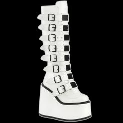 Demonia/Pleaser Shoes Demonia - SWING-815 WHITE VEGAN LEATHER Shoes & Boots