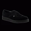 Shoes & Boots TUK - Black Suede Tie Pointed Creeper Shoe