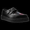 TUK - Black TUKskin™ Vegan Rose & Dagger Creeper Shoe Shoes & Boots