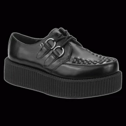 TUK - Black Leather Viva Mondo Creeper Shoe Shoes & Boots