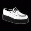 TUK - White Leather Mondo Creeper Shoe