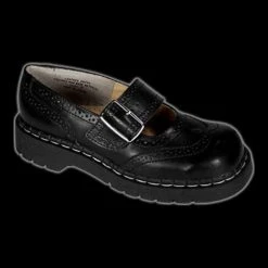 TUK - Black Wingtip Mary Jane Shoe
