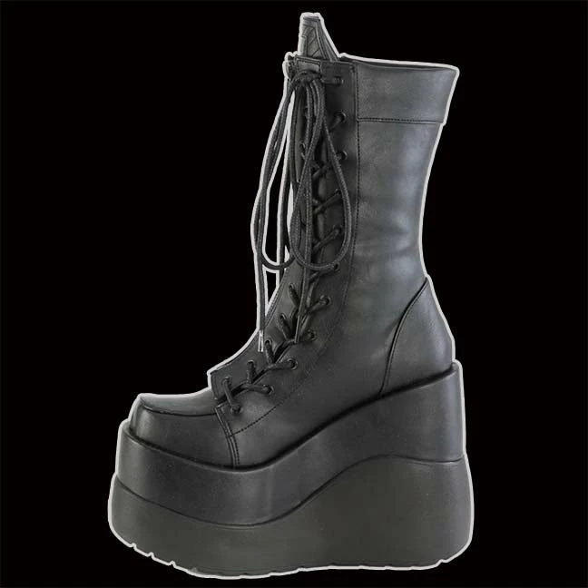 Demonia/Pleaser Shoes Shoes & Boots Demonia - VOID-118 BLACK VEGAN LEATHER 4 Demonia/Pleaser Shoes Shoes & Boots Demonia - VOID-118 BLACK VEGAN LEATHER