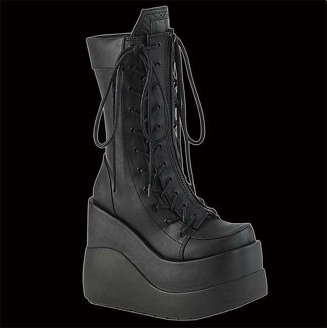 Demonia/Pleaser Shoes Shoes & Boots Demonia - VOID-118 BLACK VEGAN LEATHER 3 Demonia/Pleaser Shoes Shoes & Boots Demonia - VOID-118 BLACK VEGAN LEATHER