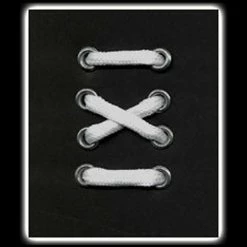 6 Eyelet White Round Laces (90 Cm / 35 In)