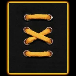 Shoe Stuff 3-4 Eyelet Bright Yellow Round Laces (60 Cm / 24 In)